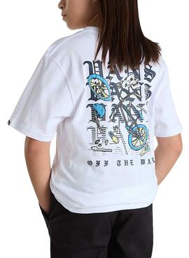 T-shirt Vans Shattered blanc pour enfant