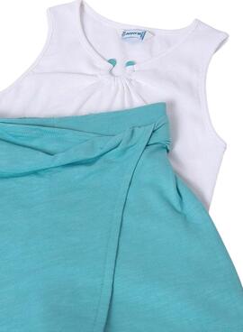 Ensemble short et t-shirt côtelé Mayoral pour fille.