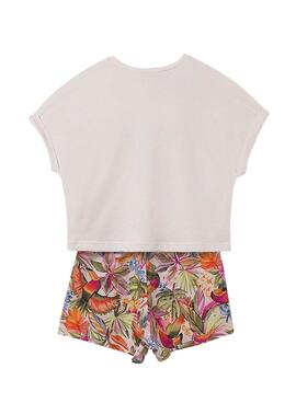 Ensemble Mayoral short et t-shirt graphique fille