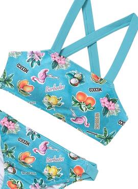 Bikini Mayoral imprimé turquoise pour fille