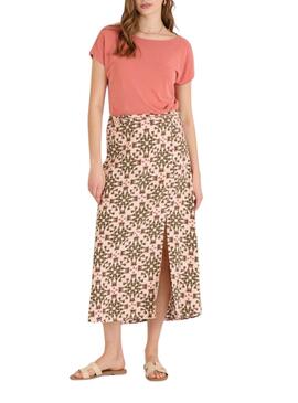 Jupe Naf Naf midi multicolore  pour femme