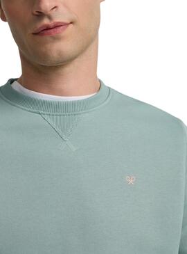 Sweatshirt Silbon Cercle turquoise pour homme