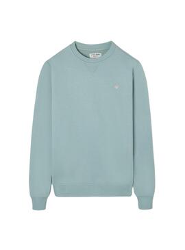Sweatshirt Silbon Cercle turquoise pour homme