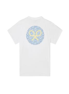 T-shirt Silbon cercle blanc pour homme