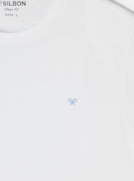 T-shirt Silbon cercle blanc pour homme