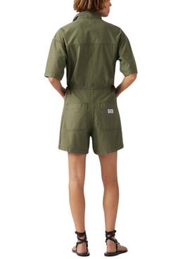   Jumpsuit Levis courte verte de Levis pour femmes