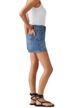 Shorts en jean Levi's de los años 80 para mujer en azul.