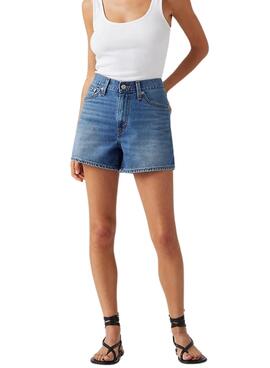 Shorts en jean Levi's de los años 80 para mujer en azul.