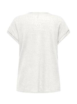 T-shirt Only à découpe Penny beige pour femme  