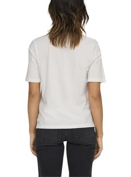 Maillot Only Rolling Stones American Tour blanc pour femme