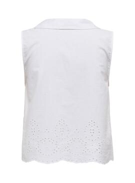 Chemise Only Roxanne Resort blanc pour femme