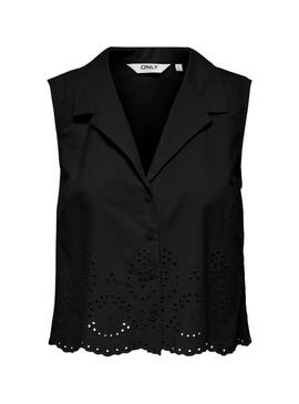 Chemise Only Roxanne Resort noire pour femme