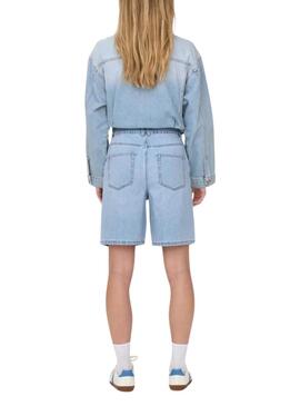 Bermuda  Only Robyn  en denim bleu clair pour femmes