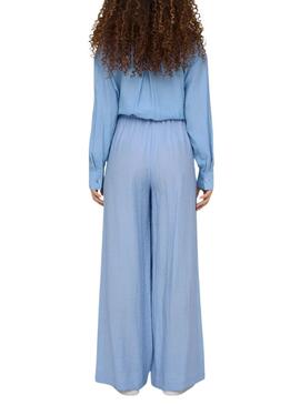  Pantalon Only Tania bleu femme  