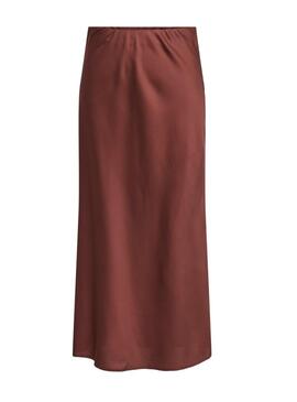 Jupe Only Chigo en satin grenat pour femme