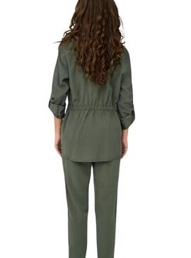 Veste Only Aris cargo verte pour femme