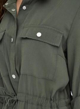 Veste Only Aris cargo verte pour femme