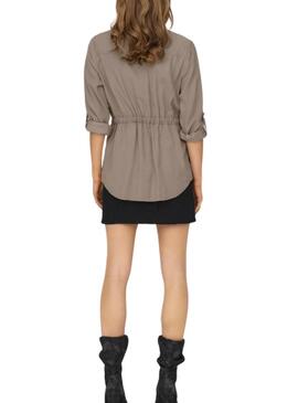 Veste cargo grise pour femme Only Aris