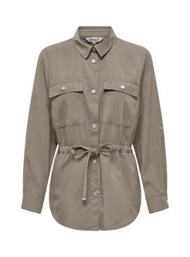 Veste cargo grise pour femme Only Aris
