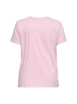 T-shirt  Only Lucy Dreamer rose pour femme