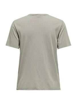 T-shirt Only Lucy Karma vert pour femme