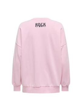 Sweatshirt  Only Lucinda rose pour femme