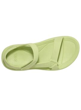 Sandales Teva Hurricane Drift vert lime pour femme