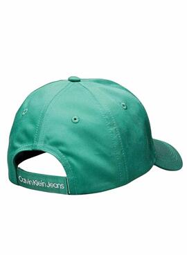 Casquette Calvin Klein Jeans Monogramme verte pour garçon et fille