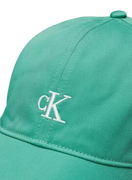 Casquette Calvin Klein Jeans Monogramme verte pour garçon et fille