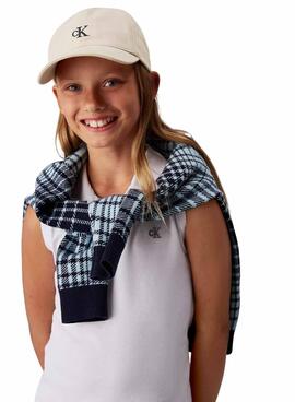 Casquette Calvin Klein Jeans Monogram beige pour garçon et fille