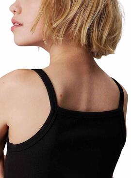 Robe Calvin Klein Jeans en maille noire pour fille