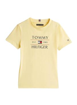 Maillot Tommy Hilfiger Flag jaune pour enfant