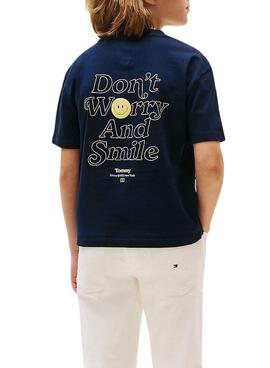 T-shirt Tommy Hilfiger Fun bleu marine pour enfant