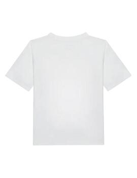 T-shirt Calvin Klein Jeans Bold blanc pour garçon