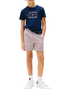 T-shirt Tommy Hilfiger Flag bleu pour enfant