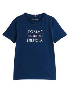 T-shirt Tommy Hilfiger Flag bleu pour enfant