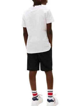 T-shirt Tommy Hilfiger blanc pour enfant