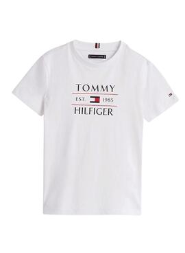 T-shirt Tommy Hilfiger blanc pour enfant