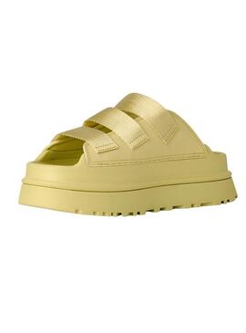 Sandales UGG Goldenglow Slide lime pour femmes