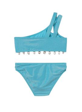 Maillot de bain Mayoral turquoise avec coquillages pour fille