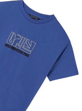 T-shirt Mayoral text  basic blue   for boy