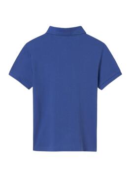 Polo Mayoral en granit bleu basique pour garçon.