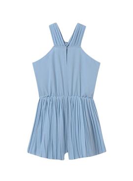  Jumpsuit  Mayoral  courte en crêpe plissé bleu  pour fille