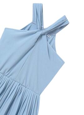  Jumpsuit  Mayoral  courte en crêpe plissé bleu  pour fille