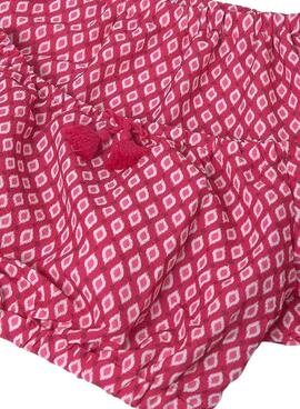  Set Mayoral jupe et haut imprimé rose pour fille