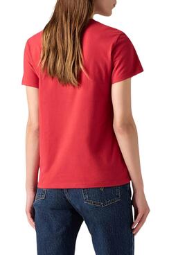 T-shirt Levis Perfect rouge pour femme