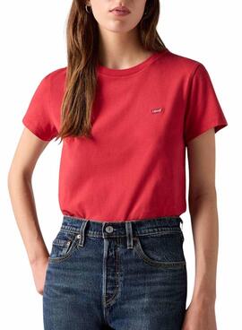 T-shirt Levis Perfect rouge pour femme
