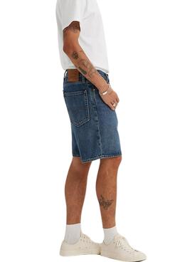 Bermuda  jean Levis 468 Loose azul para hombre