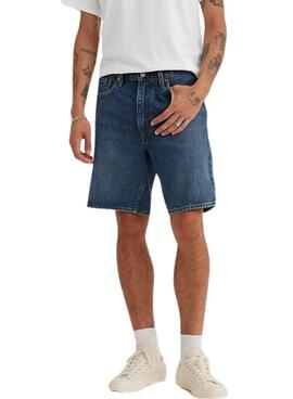 Bermuda  jean Levis 468 Loose azul para hombre