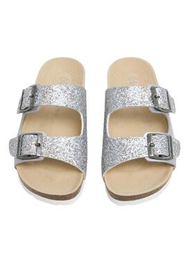 Sandales Pepe Jeans Oban argentées pour fille